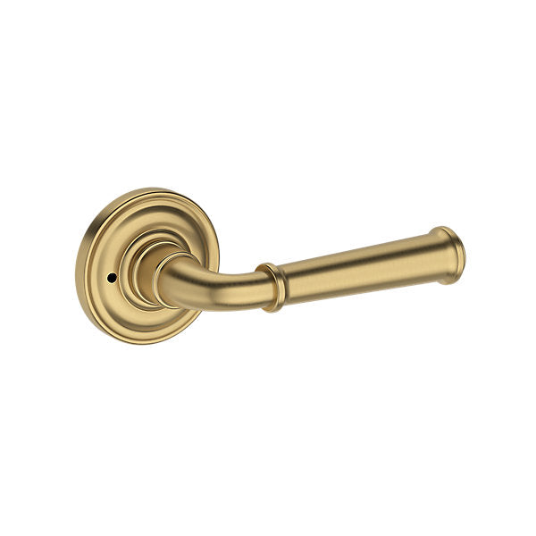 Baldwin Hardware Reserve Manija Dunsmoor — Latón satinado Lifetime — Traditional Round — Privacidad