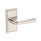 Baldwin Hardware Reserve Manija Kingvale — Níquel pulido Lifetime — Chamfered 5 — Paso