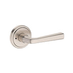 Baldwin Hardware Reserve Manija Kingvale — Níquel satinado — Stepped Round — Privacidad