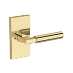 Baldwin Hardware Reserve Manija Lake Forest — Latón sin laca — Contemporary 5 — Privacidad