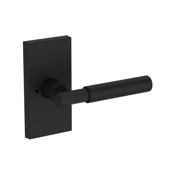 Baldwin Hardware Manija Reserve Riddling — Negro satinado — Contemporary 5 — Privacidad