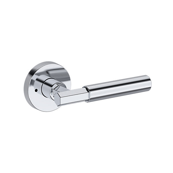 Baldwin Hardware Manija Reserve Riddling — Cromo pulido — Contemporary Round — Privacidad