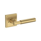 Baldwin Hardware Manija Reserve Riddling — Latón satinado Lifetime — Stepped Square — Privacidad
