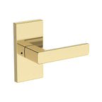 Baldwin Hardware Reserve Manija Sharpewood — Latón sin laca — Contemporary 5 — Privacidad