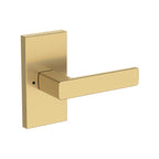 Baldwin Hardware Reserve Manija Sharpewood — Latón satinado Lifetime — Contemporary 5 — Privacidad