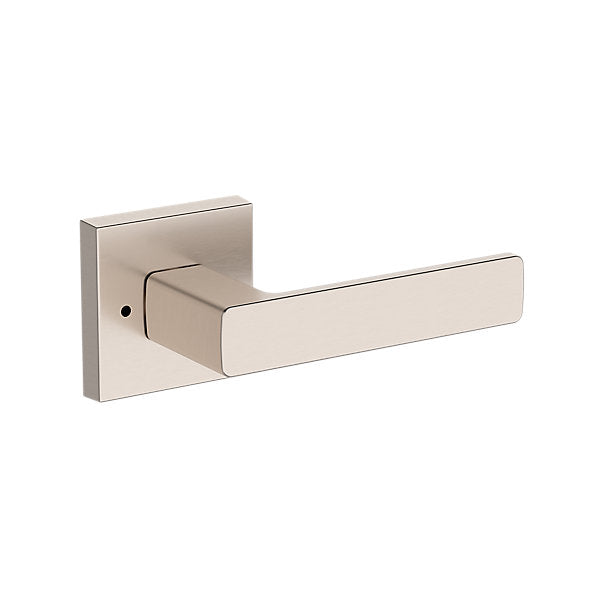 Baldwin Hardware Reserve Manija Sharpewood — Níquel satinado — Contemporary Square — Privacidad
