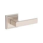 Baldwin Hardware Reserve Manija Sharpewood — Níquel satinado — Stepped Square — Paso