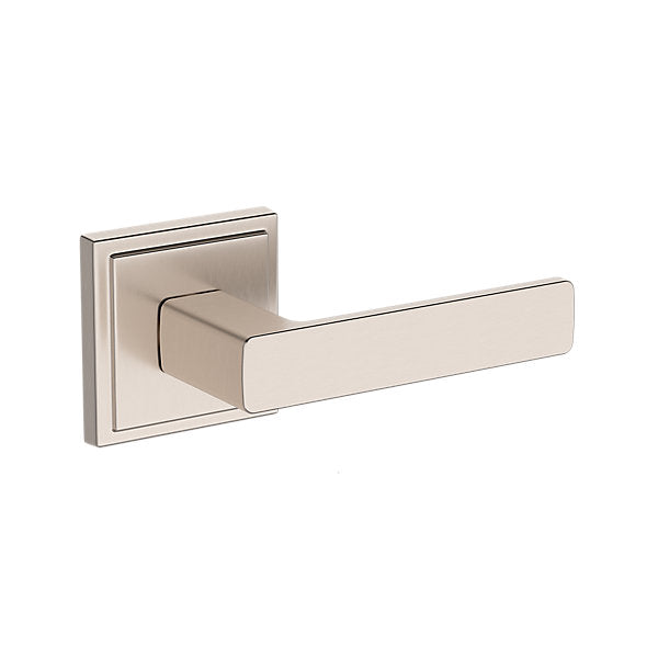 Baldwin Hardware Reserve Manija Sharpewood — Níquel satinado — Stepped Square — Paso