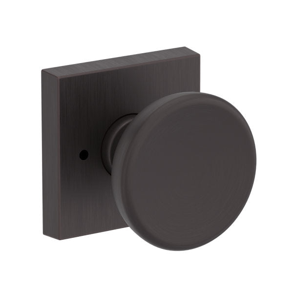 Baldwin Hardware Reserve Perilla Solvang — Bronce veneciano — Contemporary Square — Privacidad