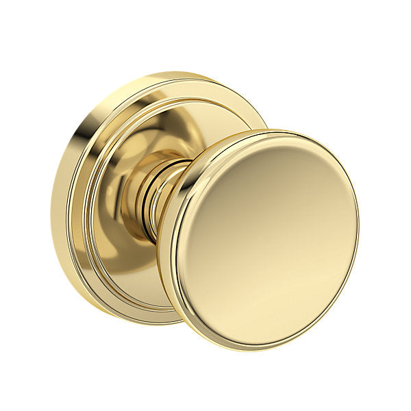 Baldwin Hardware Reserve Perilla Solvang — Latón sin laca — Stepped Round — Paso