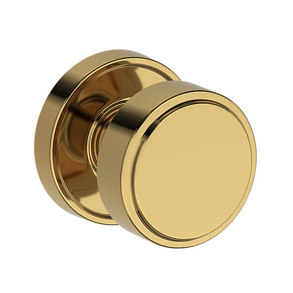 Baldwin Hardware Reserve Perilla Vashon — Latón pulido Lifetime (PVD) — Recessed Round — Paso