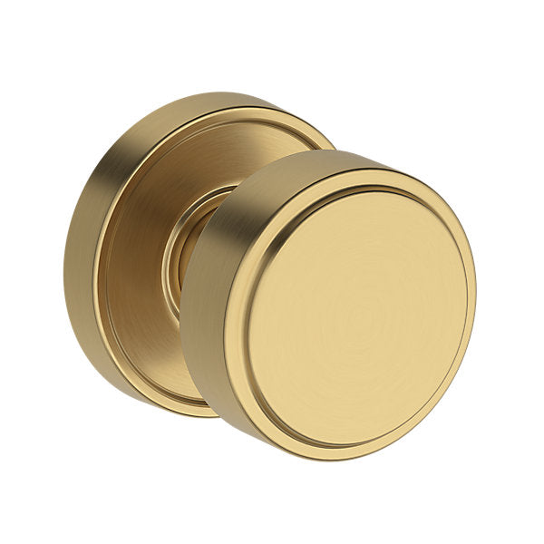Baldwin Hardware Reserve Perilla Vashon — Latón satinado Lifetime — Recessed Round — Paso