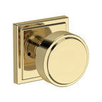 Baldwin Hardware Reserve Perilla Vashon — Latón sin laca — Stepped Square — Privacidad