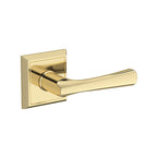 Baldwin Hardware Reserve Manija Wyndcliff — Latón sin laca — Chamfered Square — Paso