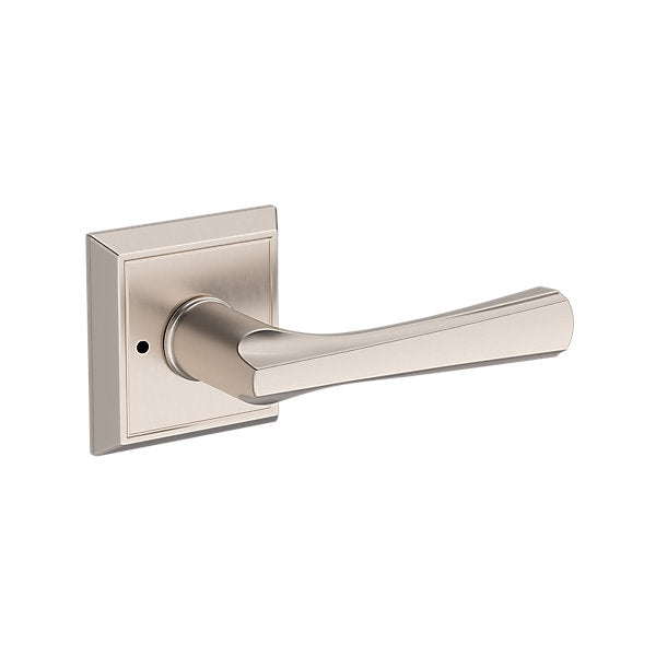 Baldwin Hardware Reserve Manija Wyndcliff — Níquel satinado — Chamfered Square — Privacidad