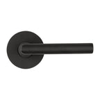 Baldwin Hardware Reserve Manija Tube — Negro satinado — Contemporary Round — Paso