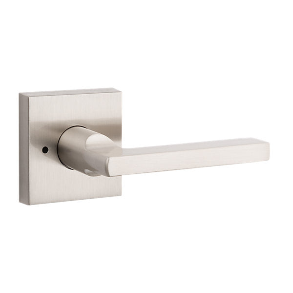 Baldwin Hardware Reserve Manija Square — Níquel satinado — Contemporary Square — Privacidad