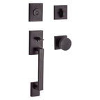 Baldwin Hardware Reserve Juego de Entrada La Jolla x Perilla Contemporary — Bronce veneciano — Contemporary Square