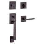 Baldwin Hardware Reserve Juego de Entrada La Jolla x Manija Square — Bronce veneciano — Contemporary Square