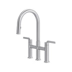 Rohl Authentica Mezcladora de Cocina Tipo Puente Extraíble Surtidor en C - Acero Inoxidable