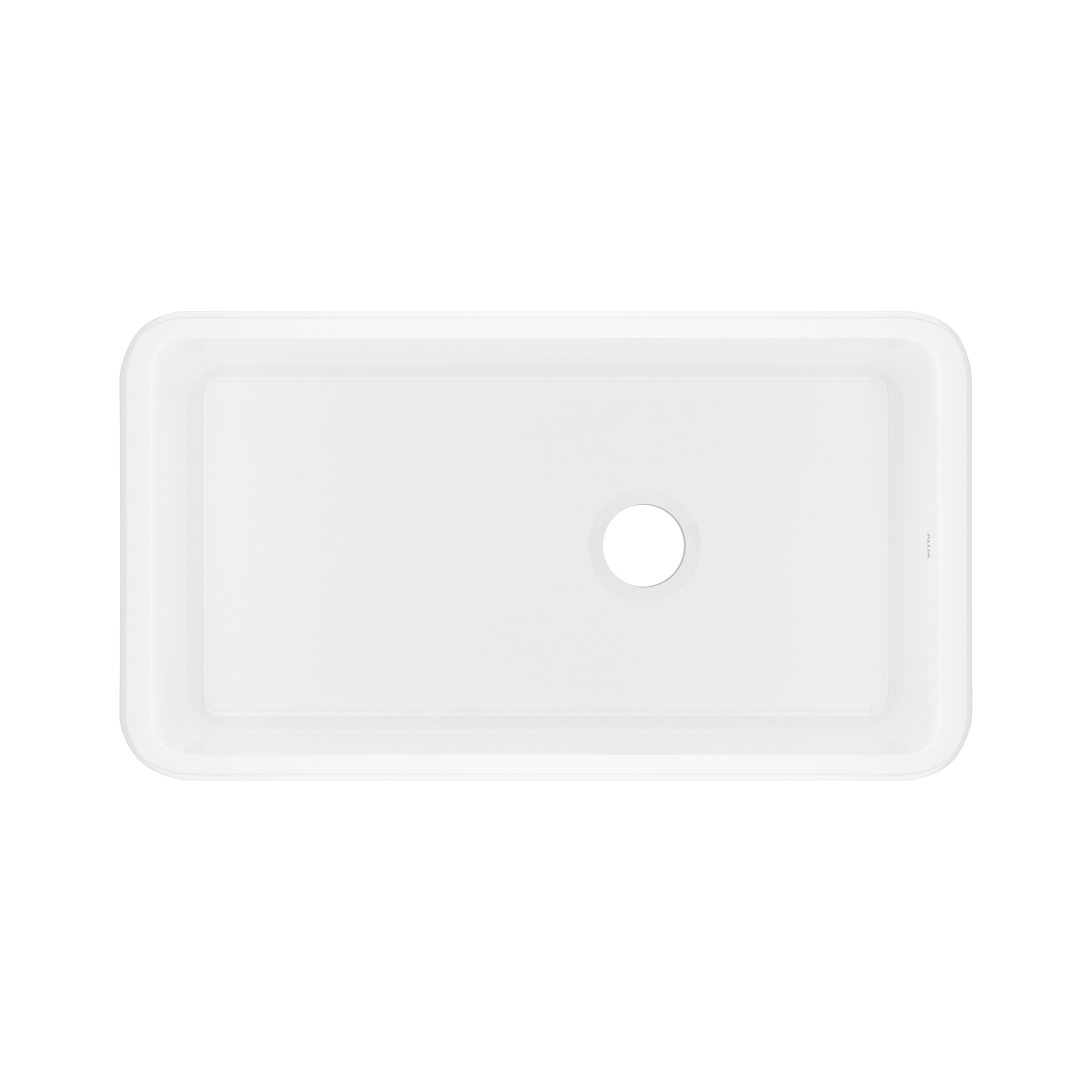 Rohl Allia Tarja Sencilla Bajocubierta de Fireclay 34" - Blanco