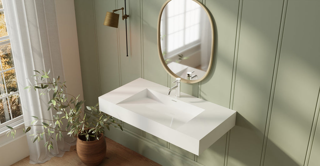 Badeloft Lavabo de Pared Tipo Rampa WT-04-G