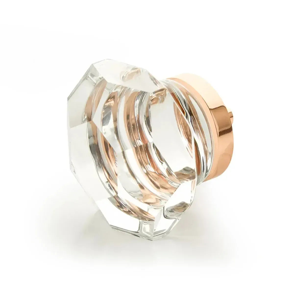 Schaub Perilla City Lights Dome Faceted de Vidrio — Oro Rosa Pulido