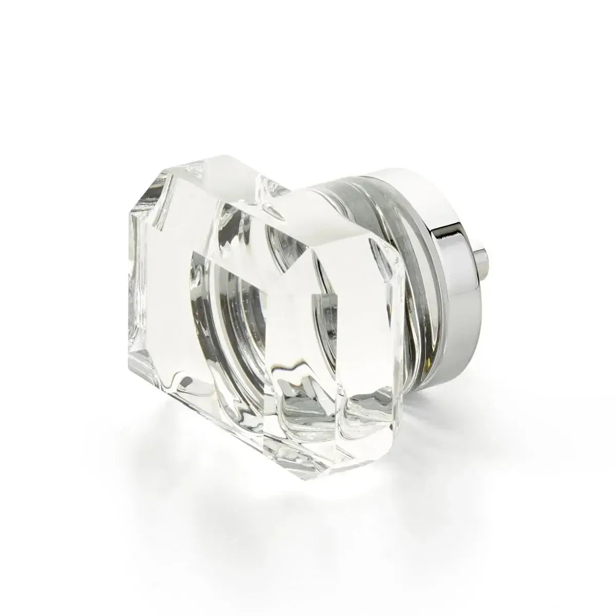 Schaub Perilla City Lights Rectangular de Vidrio — Cromo Pulido