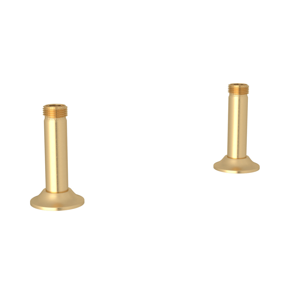 Rohl Georgian Era Uniones Rectas de Cubierta para Mezcladora Tipo Puente - Oro Inglés Satinado