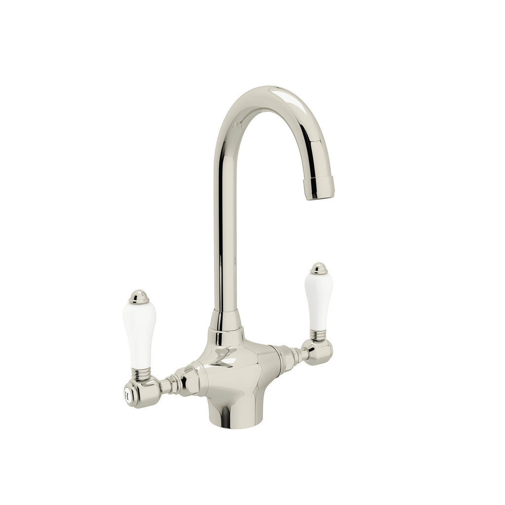 Rohl San Julio Mezcladora de Bar y Preparación de Dos Manijas Acqui - Níquel Pulido