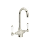 Rohl San Julio Mezcladora de Bar y Preparación de Dos Manijas Acqui - Níquel Pulido