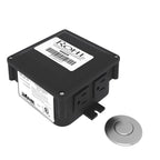 Rohl Caja de Control para Triturador con Botón Neumático - Transicional - Acero Inoxidable