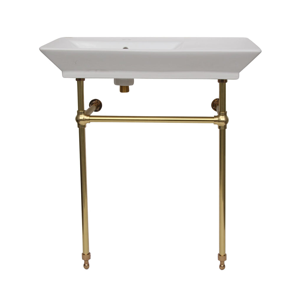 Barclay Opulence — lavabo tipo consola — Monomando (1 orificio) / Latón Pulido