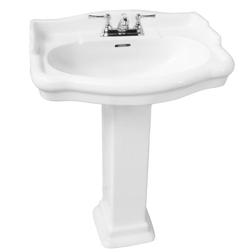Barclay Stanford 660 — Lavabo con Pedestal Rectangular de Cerámica — imagen 1