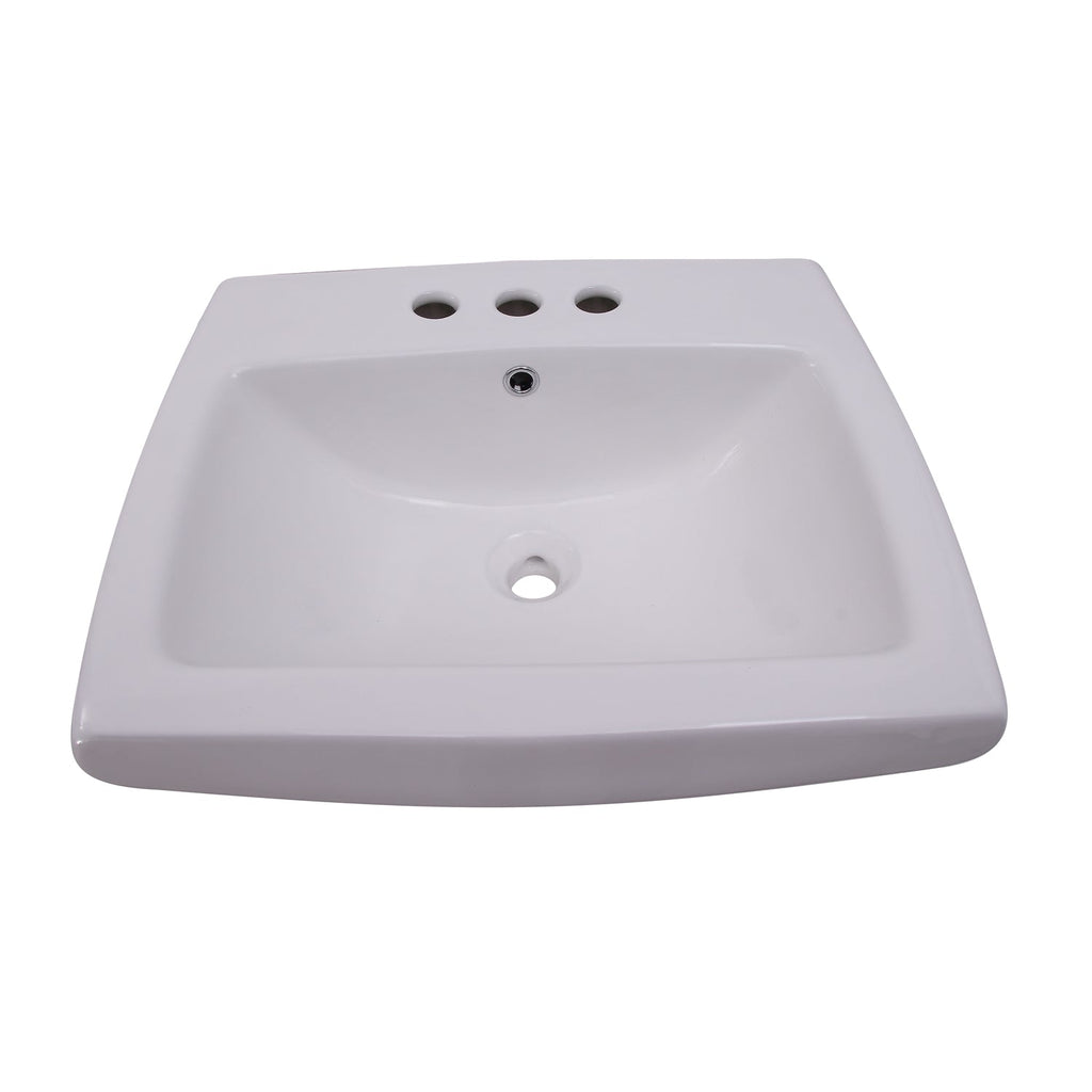 Barclay Ambrose — Lavabo de Pared Rectangular de Cerámica — imagen 3