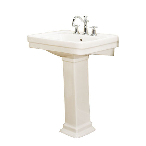 Barclay Sussex 550 — Lavabo con Pedestal Rectangular de Cerámica — imagen 3