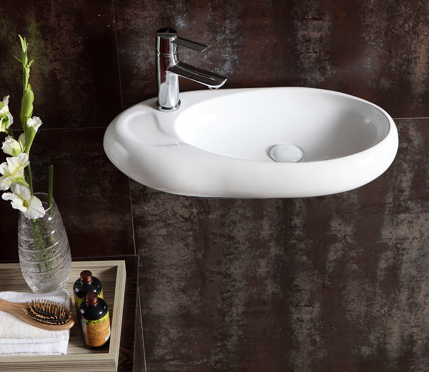 Barclay Borden 23" — Lavabo de Pared de Cerámica — imagen 3
