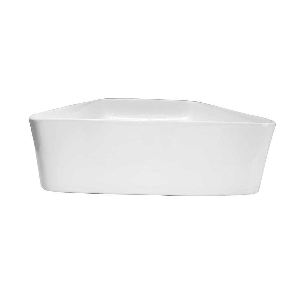 Barclay Bernadine 24" — Lavabo de Sobreponer Rectangular de Cerámica — imagen 4