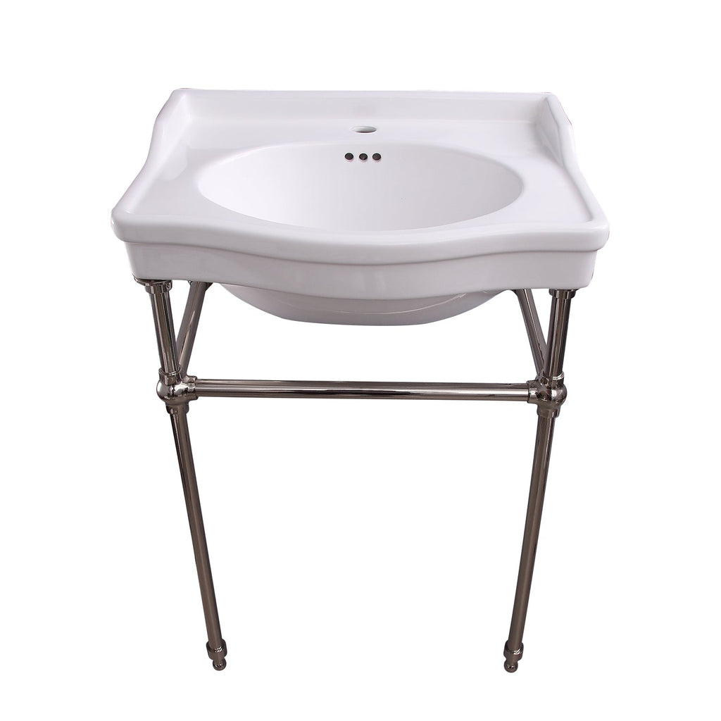 Barclay Cali — lavabo tipo consola — Monomando (1 orificio) / Níquel Pulido