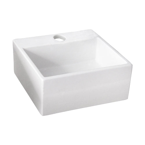 Barclay Mini Nova — Lavabo de Sobreponer Cuadrado de Fireclay — imagen 1