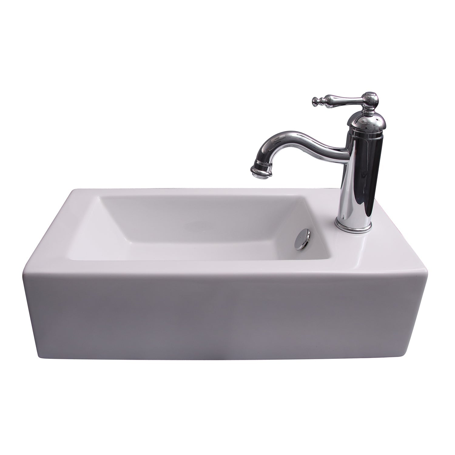 Barclay Arcadia — Lavabo de Pared Rectangular de Cerámica — imagen 2