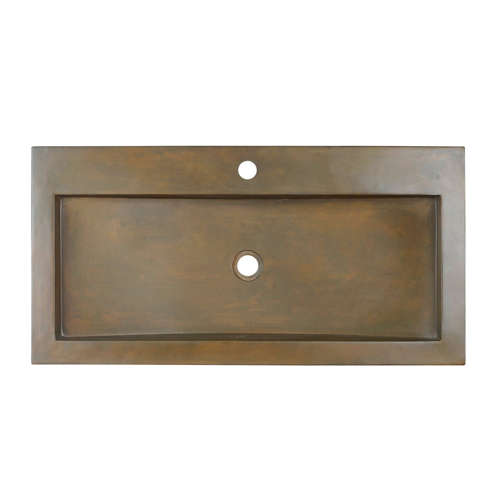 Barclay Gentry — Lavabo de Sobreponer Rectangular de Concreto — imagen 8