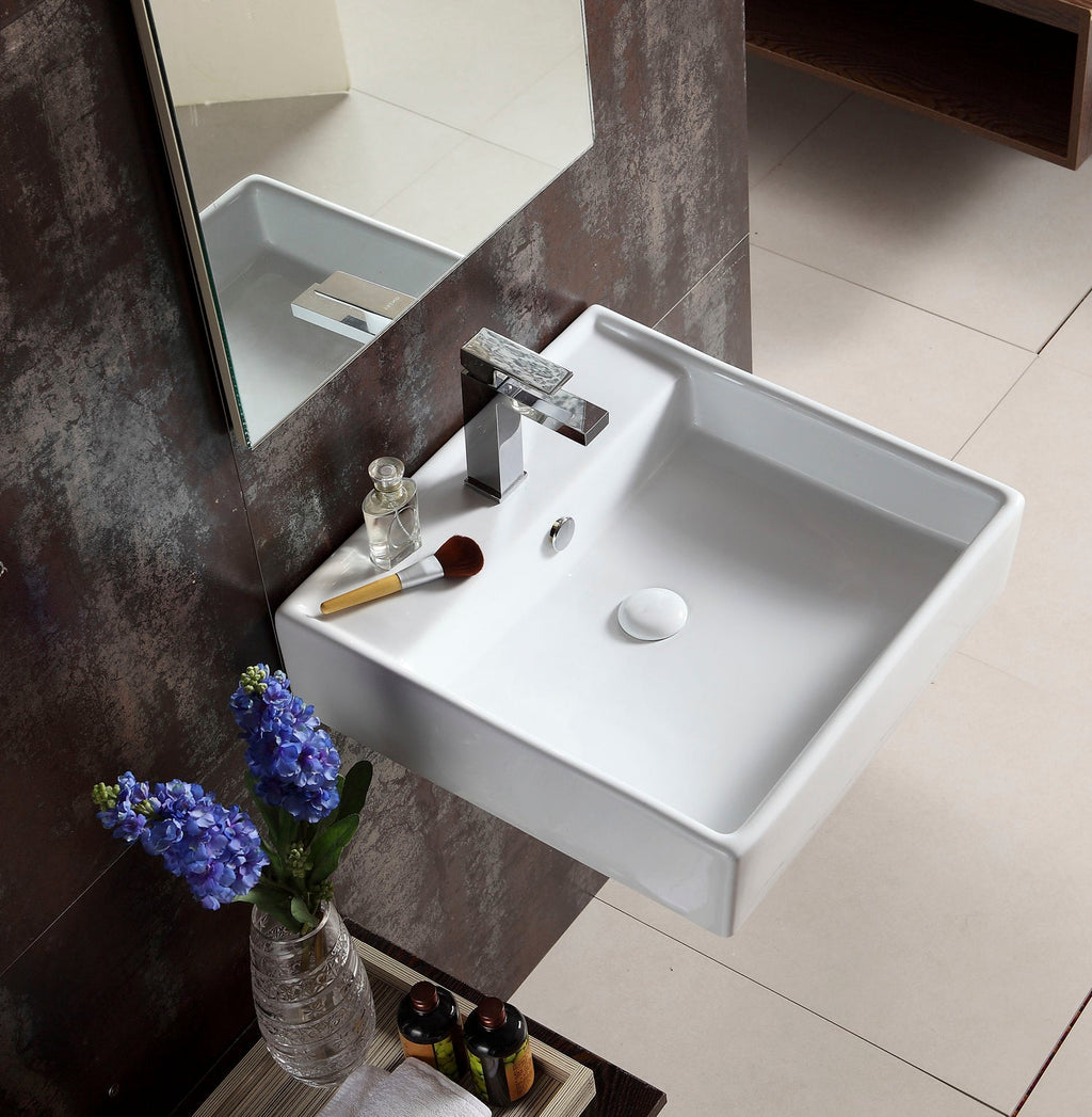 Barclay Markle — Lavabo de Pared Rectangular de Cerámica — imagen 4