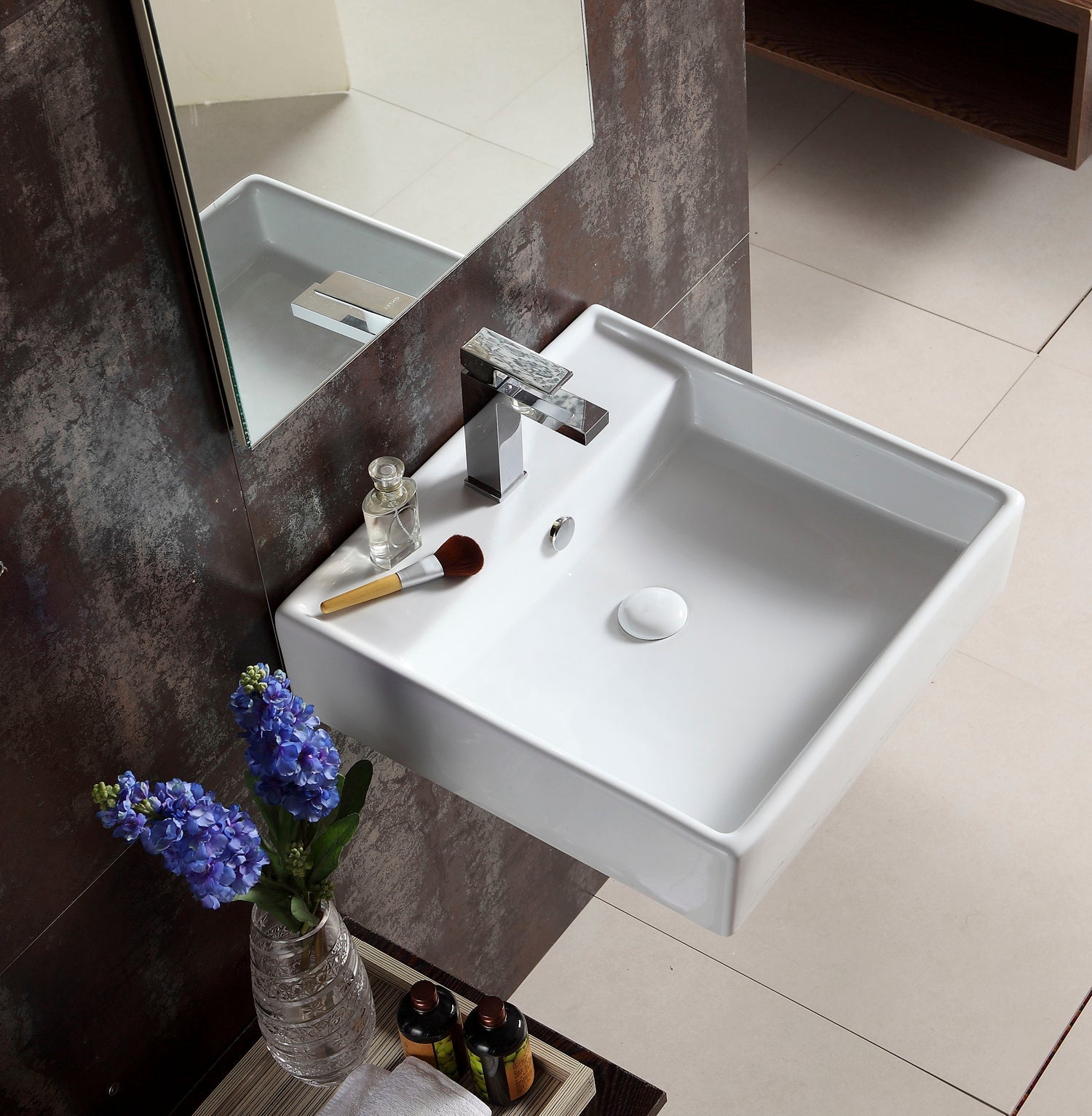 Barclay Markle — Lavabo de Pared Rectangular de Cerámica — imagen 4