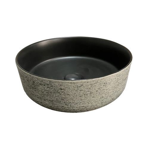 Barclay Musgrave 14" Black — Lavabo de Sobreponer Redondo de Cerámica — imagen 1