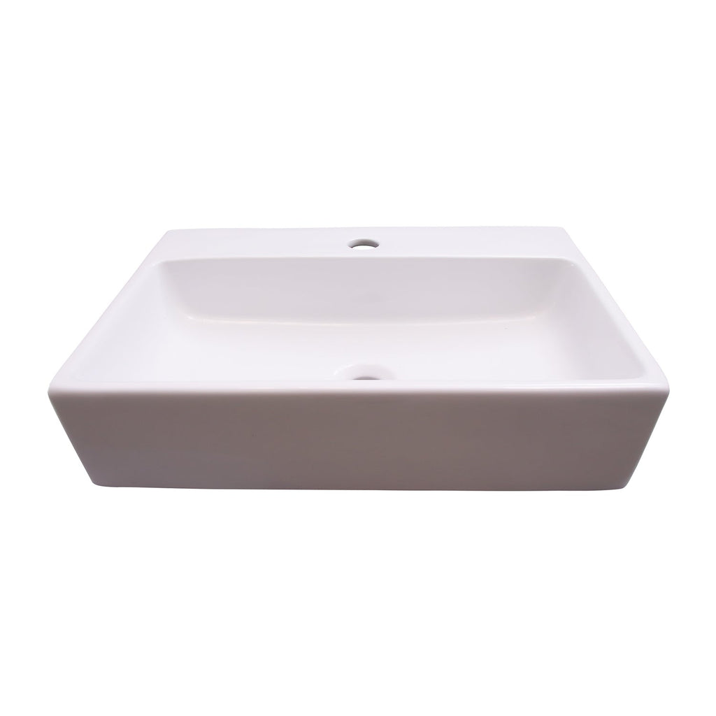 Barclay Leanne 20" — Lavabo de Pared Rectangular de Cerámica — imagen 1