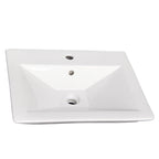 Barclay Opulence Basin – “His” — Lavabo de Pared Rectangular de Fireclay — imagen 3