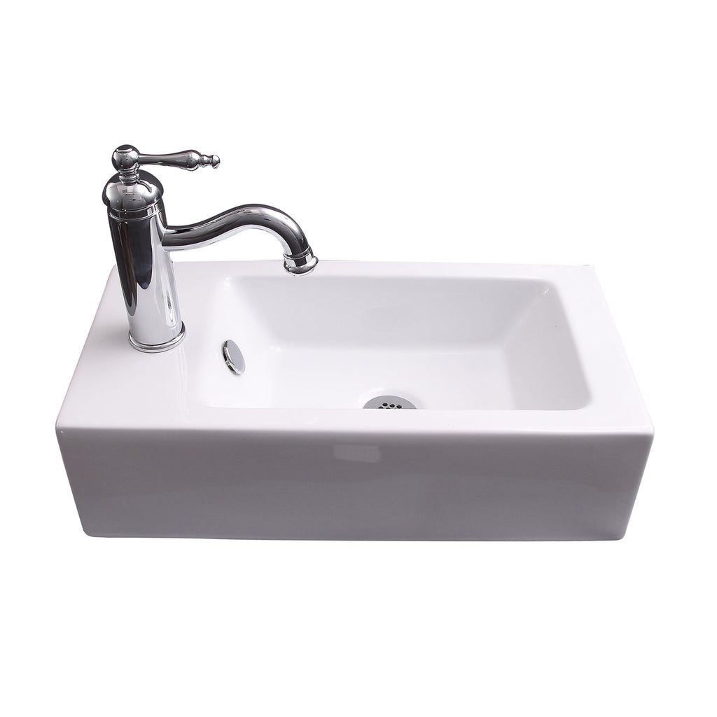 Barclay Arcadia — Lavabo de Pared Rectangular de Cerámica — imagen 1