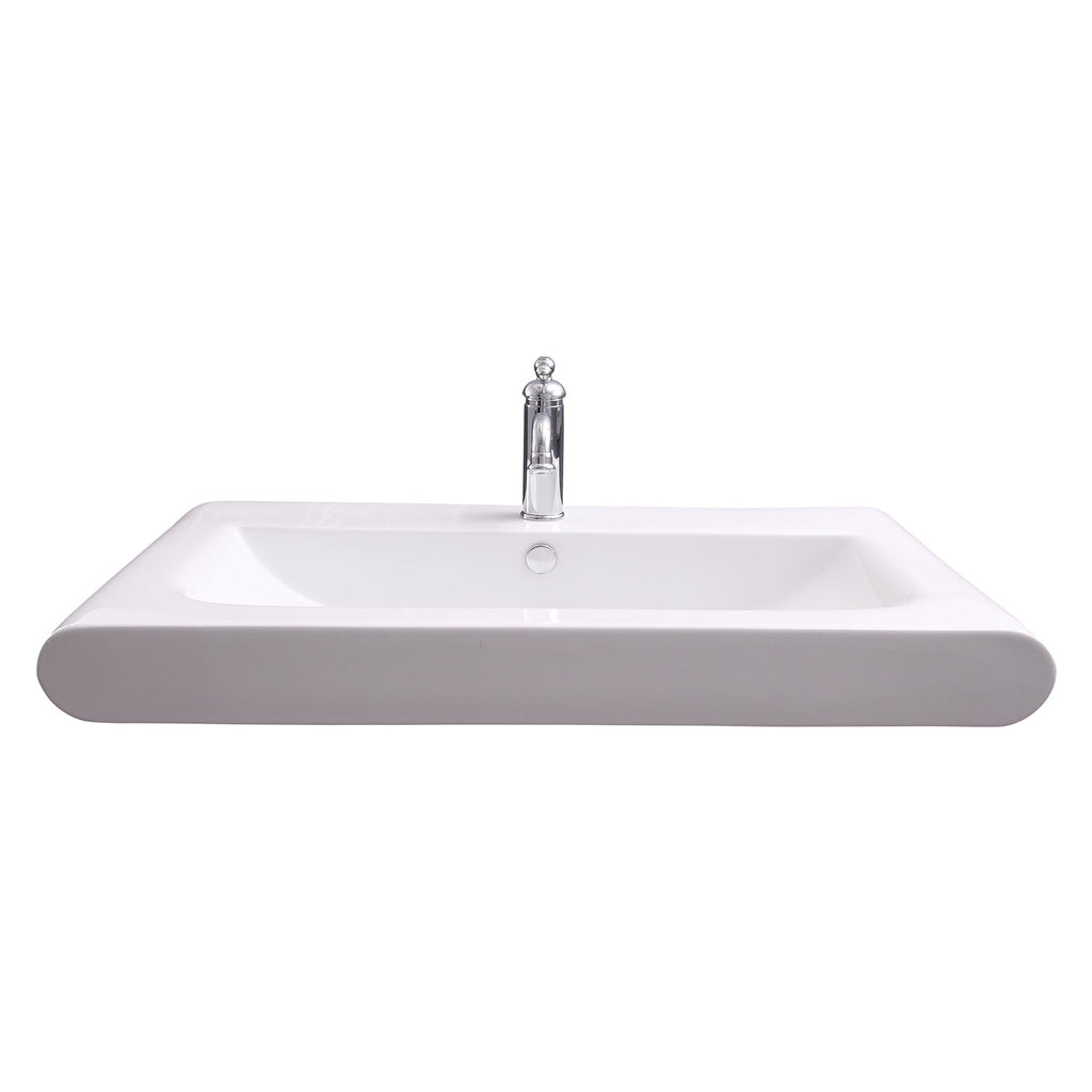 Barclay Tevis — Lavabo de Pared Rectangular de Cerámica — imagen 1