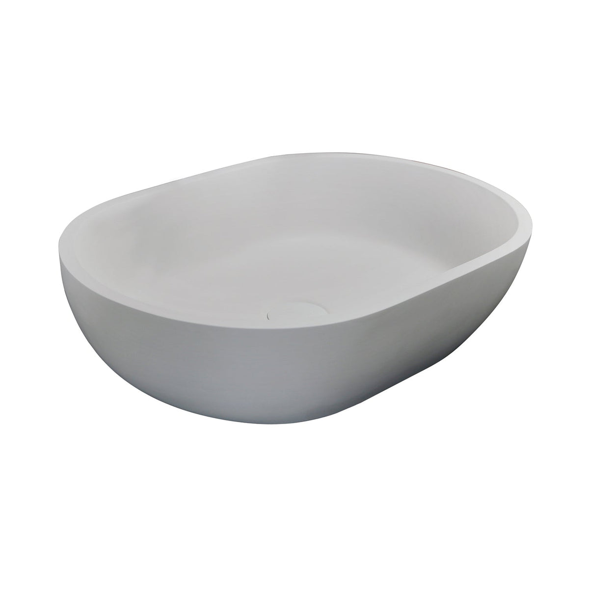 Barclay Divina — Lavabo de Sobreponer Oval de Resina de Piedra — imagen 1